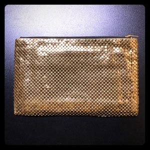 Vintage Whiting & Davis Mesh Metallic Gold Clutch